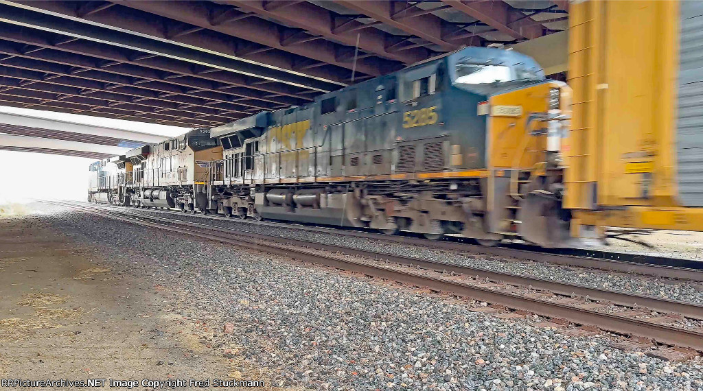 As is CSX 5285, but I wasn't too excited about standing in the rain and lite hail.